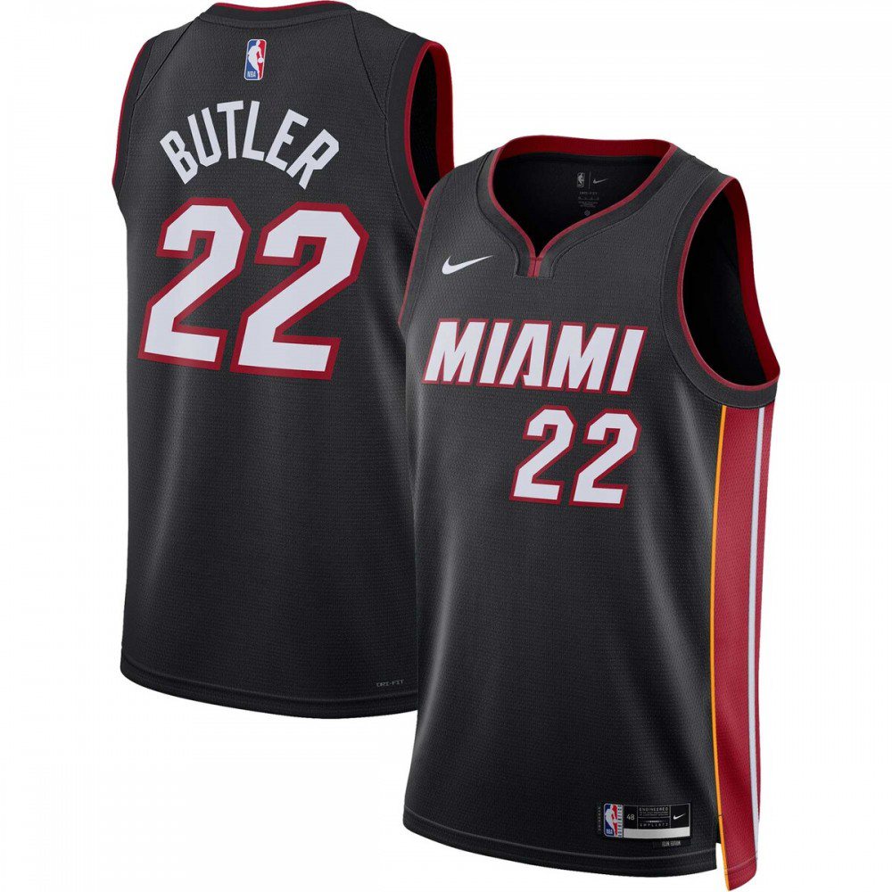 Jimmy Butler Miami Heat Unisex 2022/23 Swingman Jersey - Icon Edition - Black-Pro Kit Vault | Brand New 26/27 Sports Jerseys